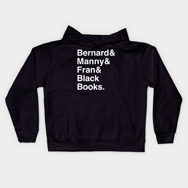 Black Books - Bernard, Manny & Fran Kids Hoodie by IncognitoMode